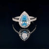 2 CT-Fancy Color-Lab Diamond-Pear-18KT - WG-Ring-627419214