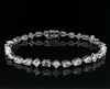 7.02 CT-Fancy Shape-Lab Diamond-Mix-18KT - WG-Bracelet-JW111251985525
