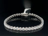 10.0 CT-Classic-Lab Diamond-Round-18KT - WG-Tennis Bracelet-JW111261995038