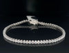 4.00 CT-Classic-Lab Diamond-Round-18KT - WG-Tennis Bracelet-JW111251985222