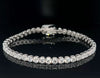9.00 CT-Classic-Lab Diamond-Round-18KT - WG-Tennis Bracelet-JW111251979035