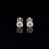 1.00 CT-Classic-Lab Diamond-Round-18KT - WG-Stud Earrings-JW111261999971