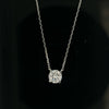 0.75 CT-Classic-Lab Diamond-Round-18KT - WG-Solitaire Pendant-JW111251993303