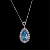 3.15 CT-Fancy Color-Lab Diamond-Pear-18KT - WG-Pendant-644432827